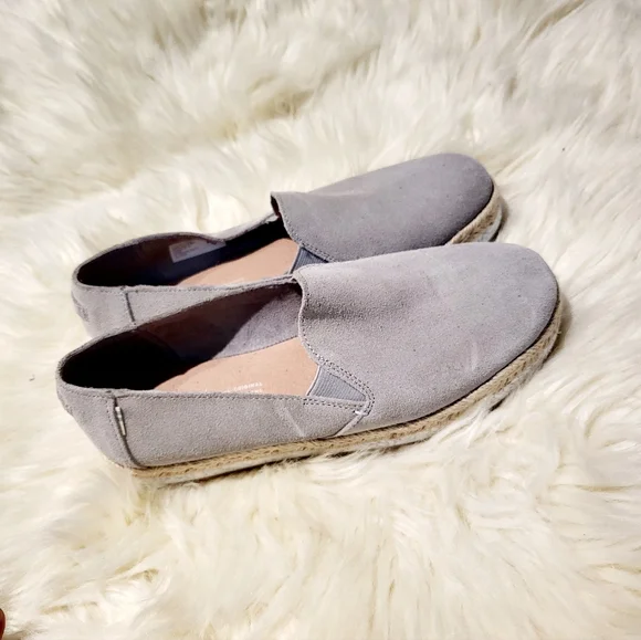 TOMS Women's Suede Espadrilles Shoes - Picture 3 of 5